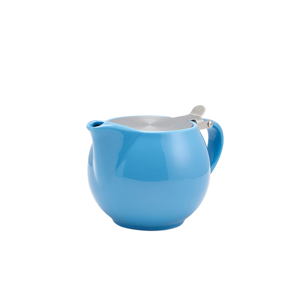 Teapot porcelain blue, stainless steel lid & infuser – 500 ml (6 pcs.)