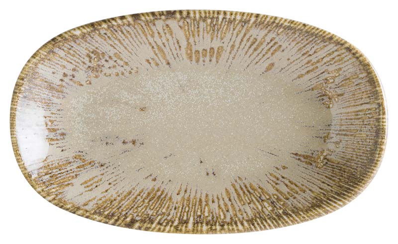 Bonna Snell Sand Gourmet Oval plate 15x8,5cm beige - 12 pcs.