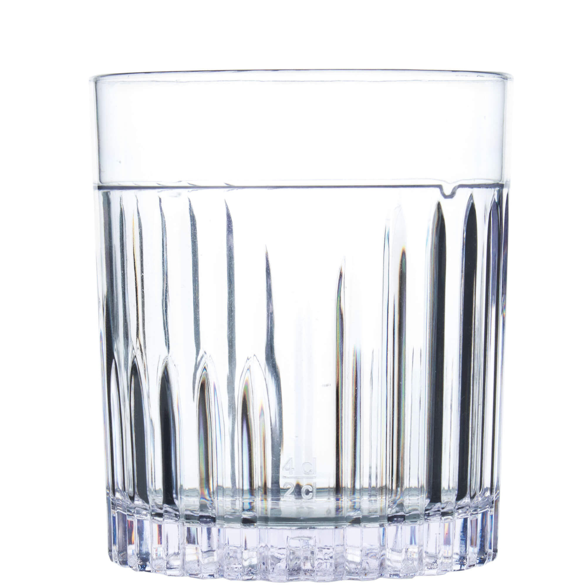 Plastic tumbler Milano D.O.F. - 350ml, 2+4cl CM (SAN)