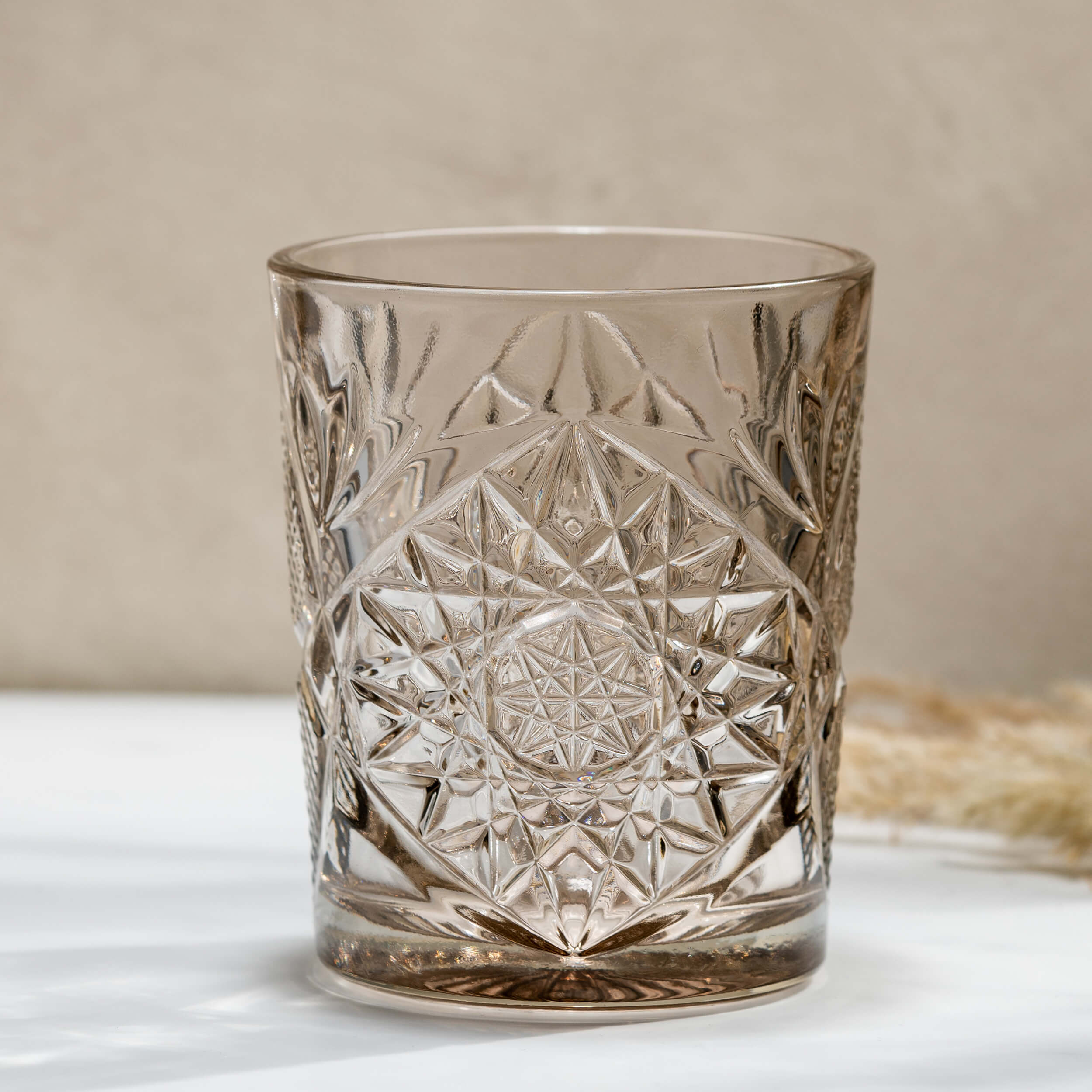 D.O.F. Tumbler Hobstar taupe, Libbey - 355ml (1 pc.)
