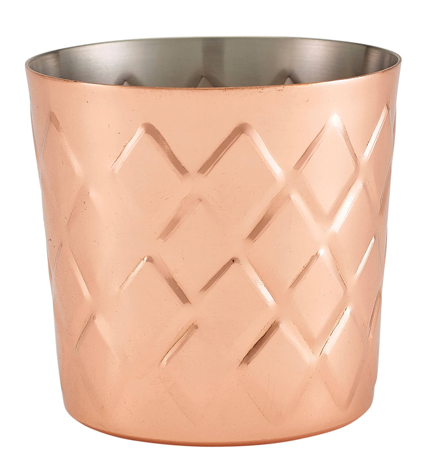 Stainless steel cup Diamond, polished copper-colored - 410ml