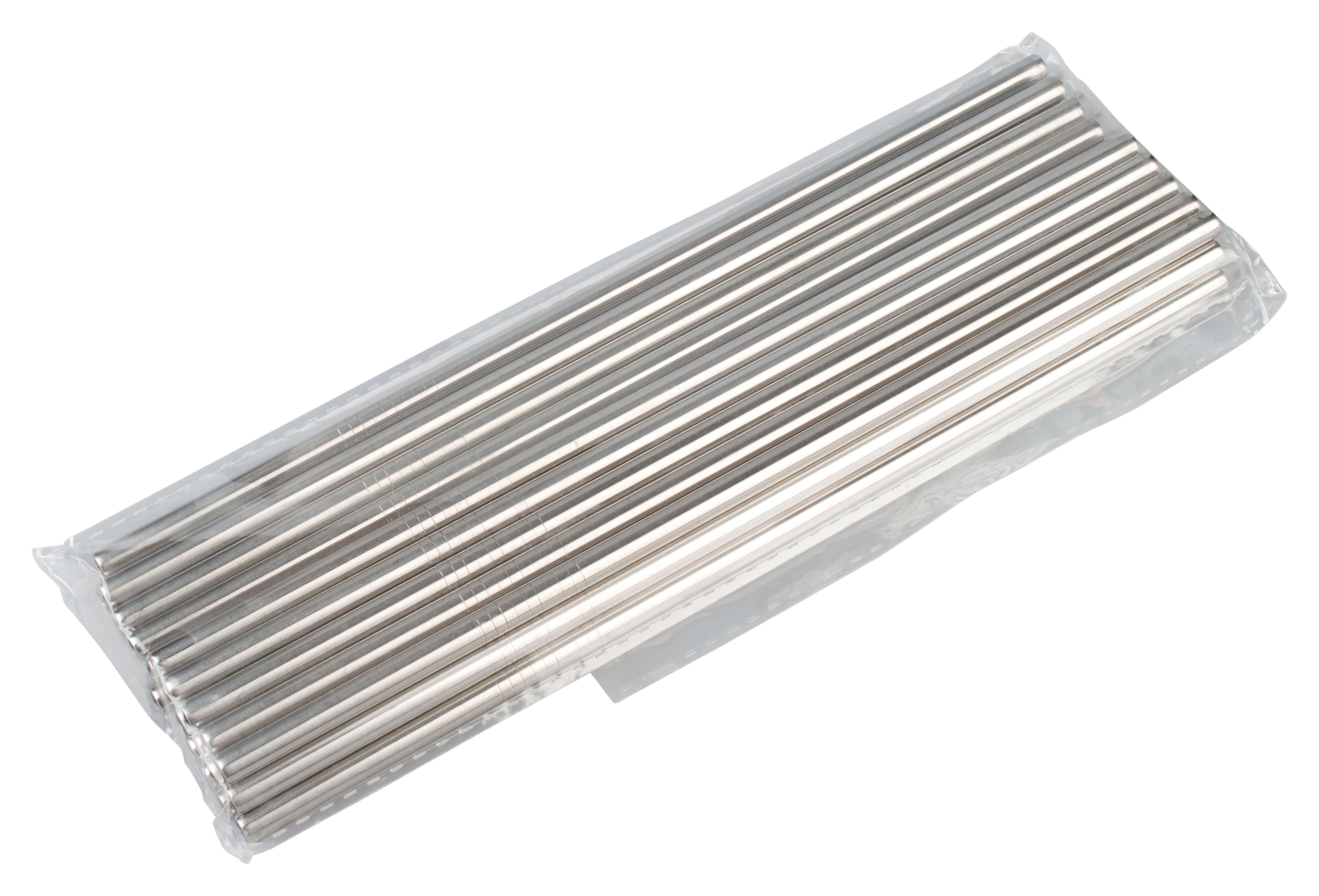 Drinking straws, stainless steel (6x210mm) - 25 pcs.