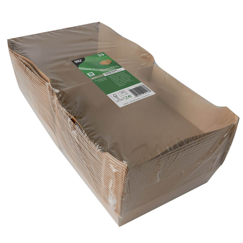 Burger box XXL, cardboard brown - 9x18,5x18,5cm (25 pcs.) Burger box XXL, cardboard brown - 9x18,5x18,5cm (25 pcs.)