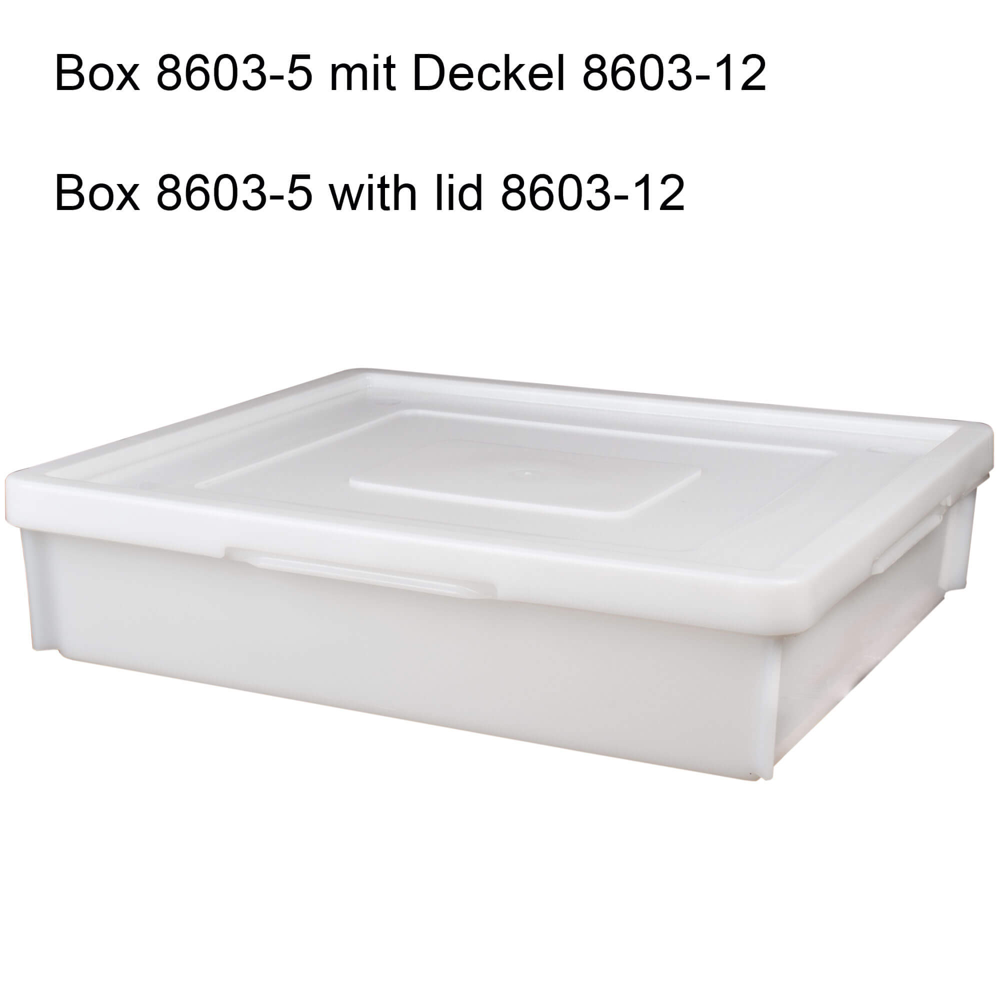 Stacking and transport container Classic white - 515x445x110mm (18l)