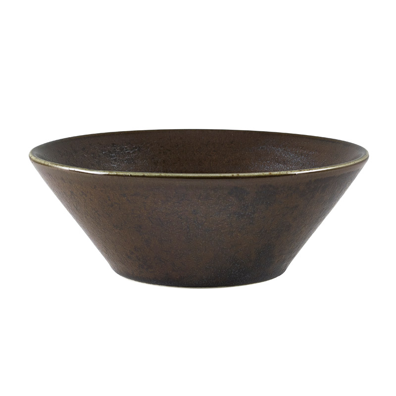 Conical bowl Terra Cinder Black – 16 cm (6 pcs.)