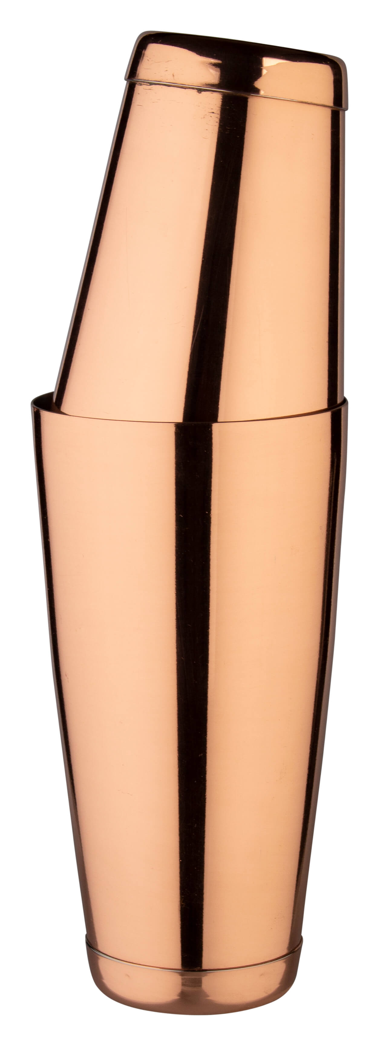 Tin in Tin shaker with bottom cap, Prime Bar - copper-colored (850ml)