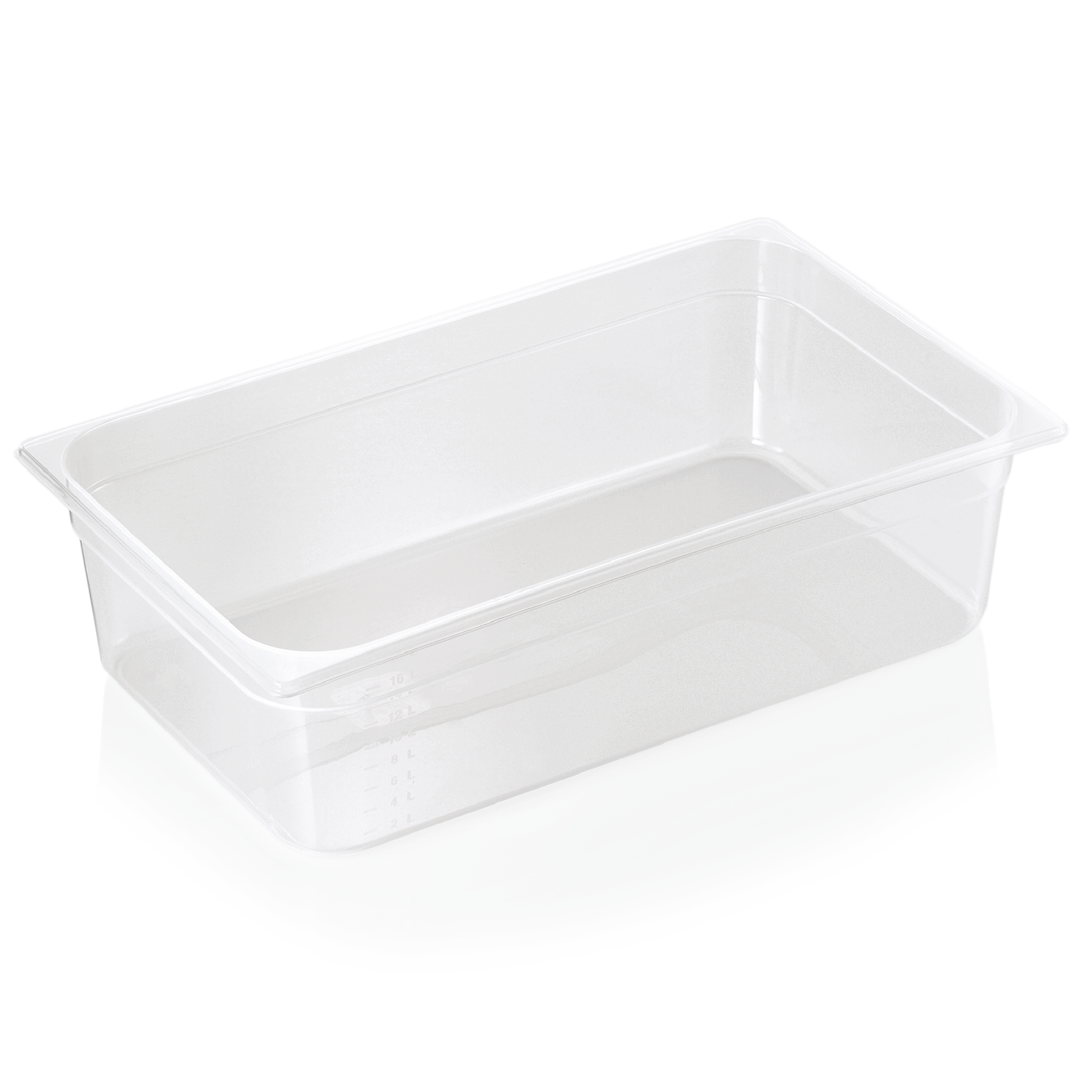 GN 1/1 container with scale, polypropylene - H 15cm (GN 84 series) GN 1/1 container with scale, polypropylene - H 15cm (GN 84 series)