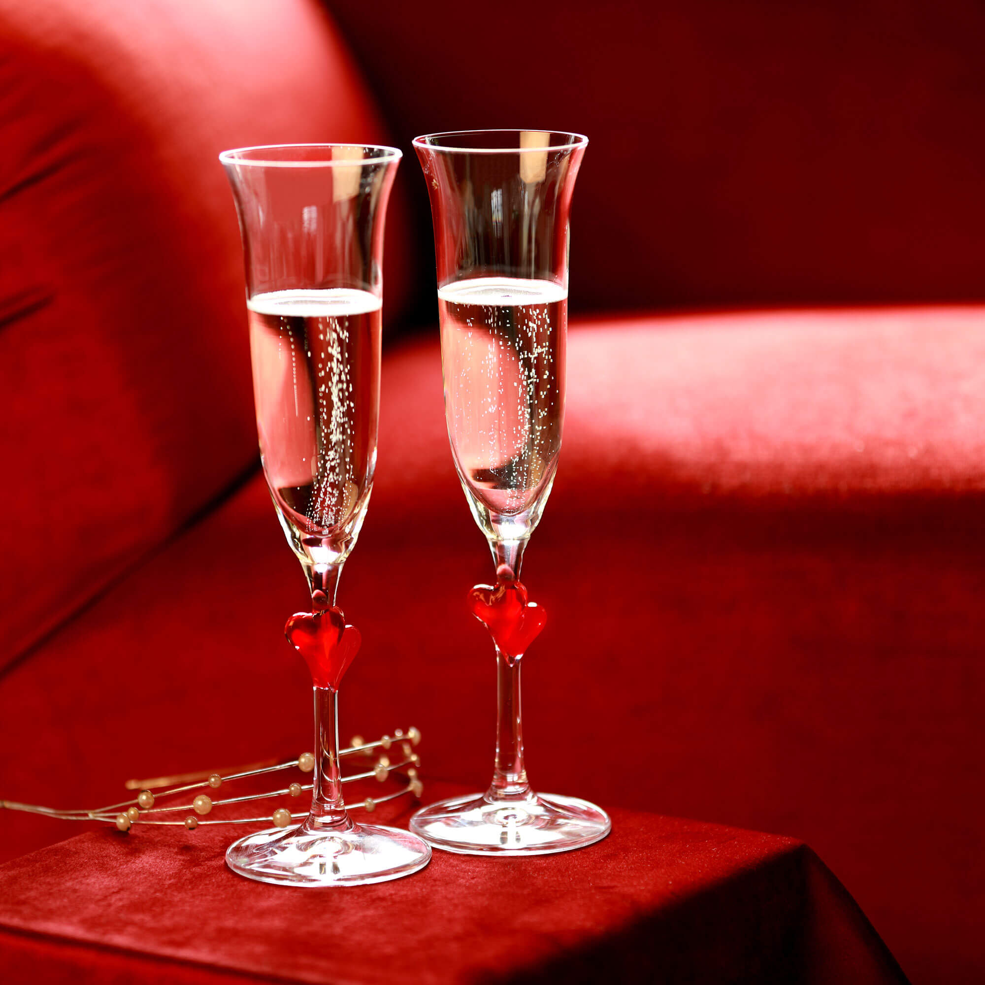Champagne glass red L'Amour, Stölzle - 175ml (1 pc.)