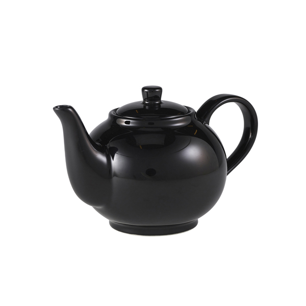Teapot porcelain black – 450 ml (6 pcs.)