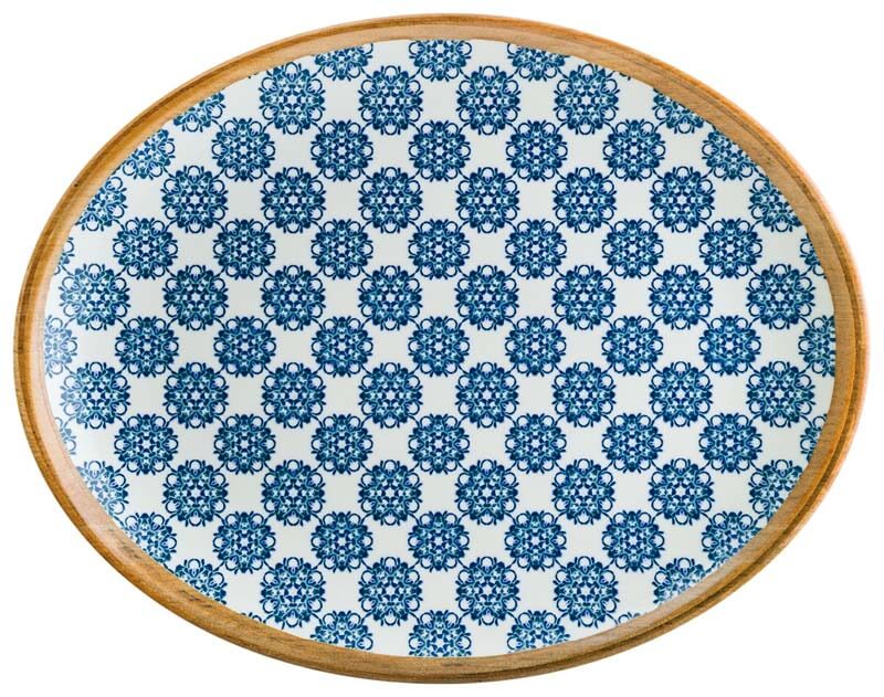 Bonna Lotus Moove oval plate 25x19cm blue - 12 pcs. Bonna Lotus Moove oval plate 25x19cm blue - 12 pcs.