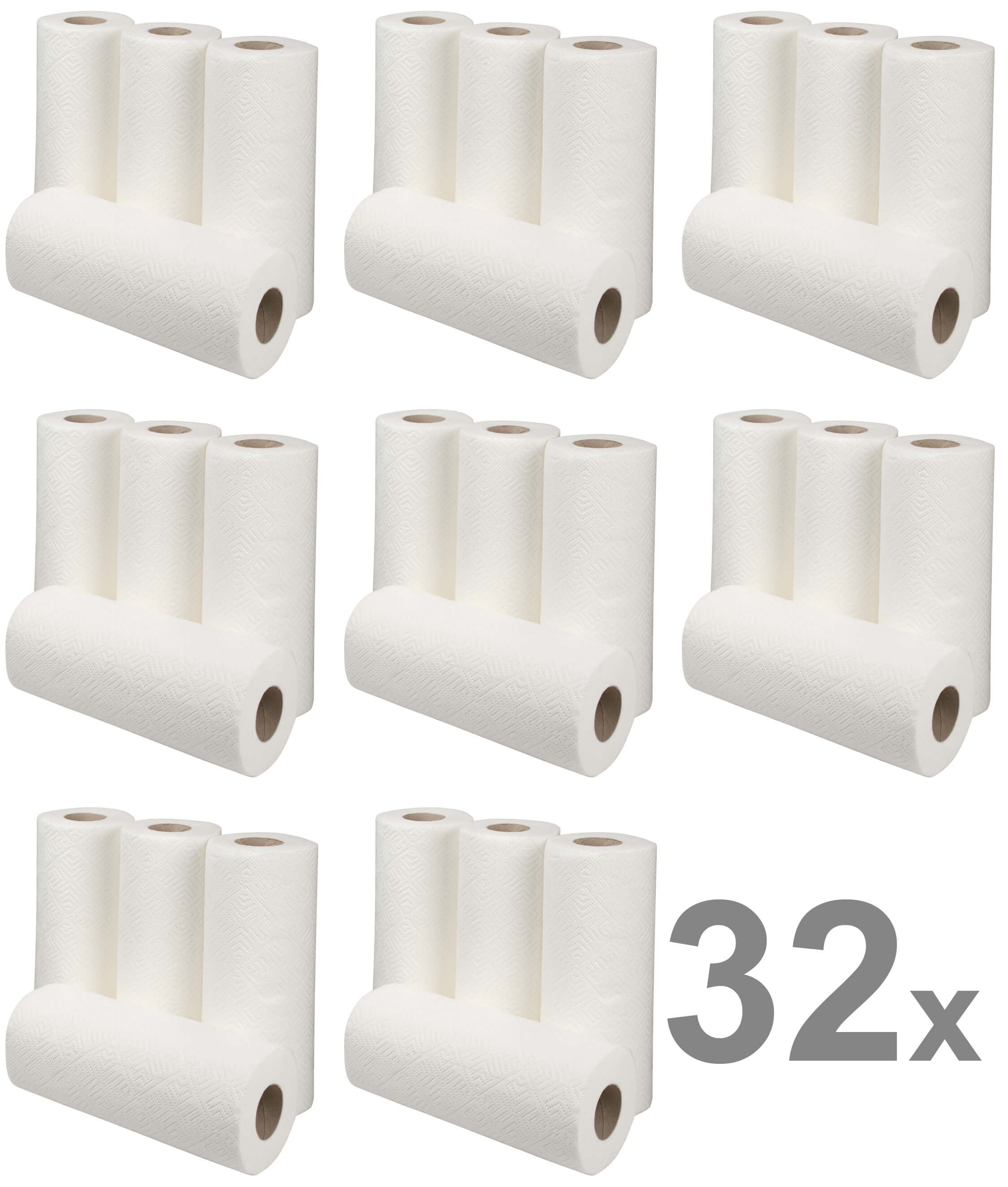 Kitchen Roll 3-ply, 50 sheets - 32 rolls