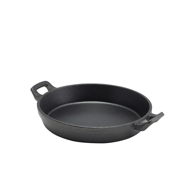 Round cast iron casserole dish with eyelets - 18x3,4cm (6 pcs.)