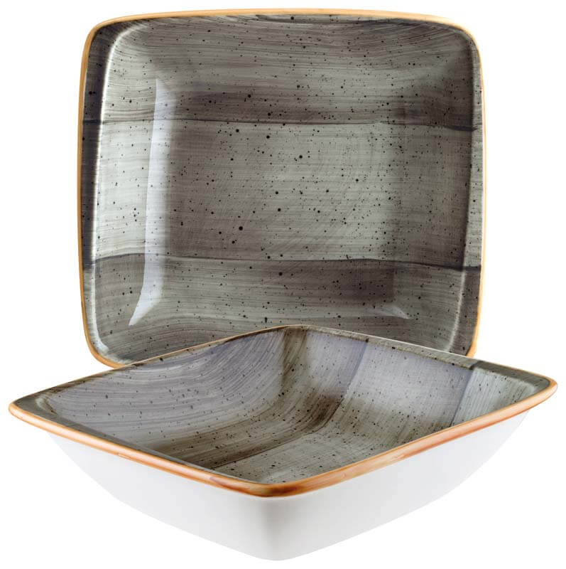 Bonna Aura Space Moove Deep plate 19x17cm grey - 12 pcs. Bonna Aura Space Moove Deep plate 19x17cm grey - 12 pcs.