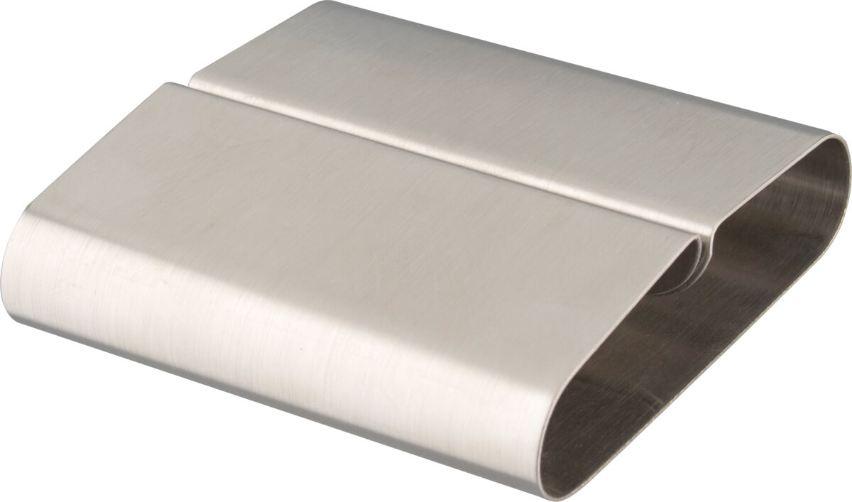 Menu holder, stainles steel - 8,0x7,5x2,2cm