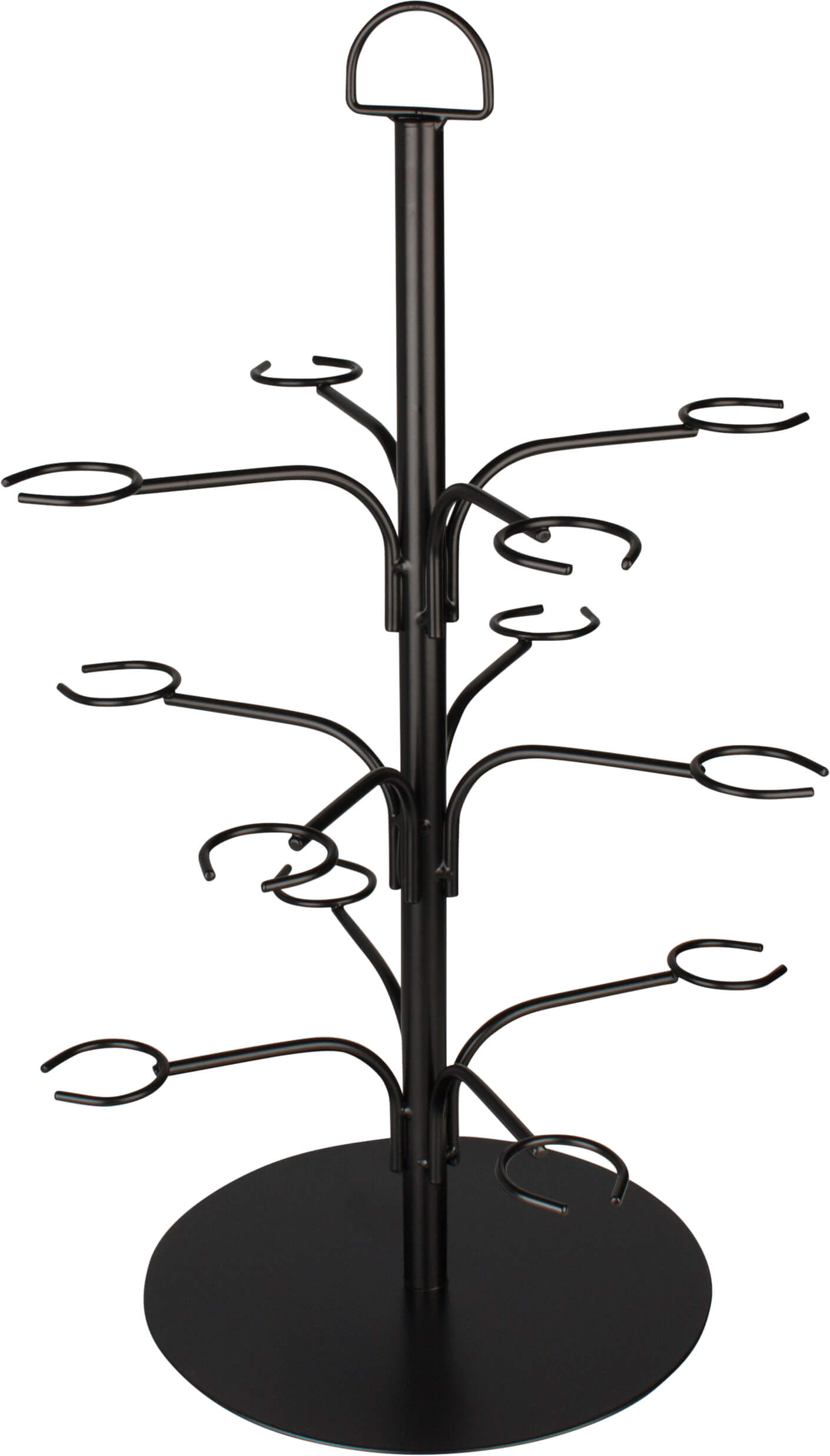 Cocktail tree for 12 glasses - black