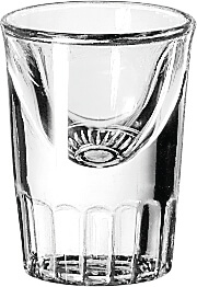 Fluted Whisky Shot Glass Shots & Shooters, Onis - 30ml (1 pc.)