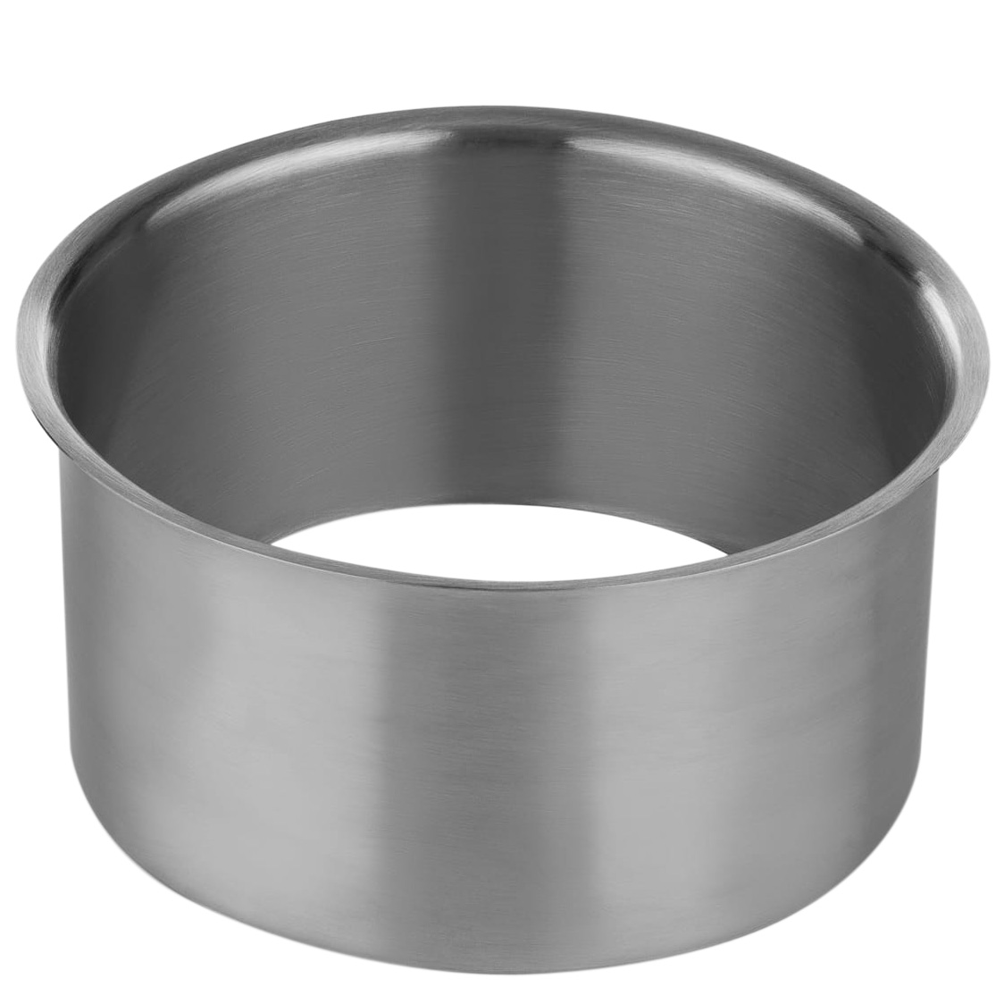 Stainless steel ring for integrated bin