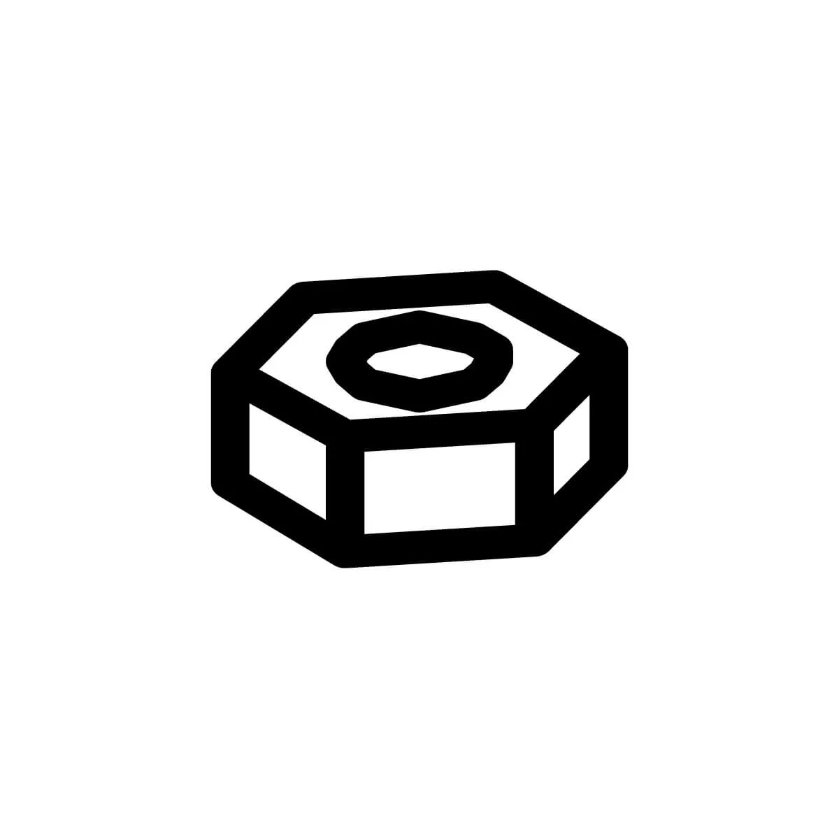Nut AZ 4 stainless steel - Santos #33 (33236) Nut AZ 4 stainless steel - Santos #33 (33236)