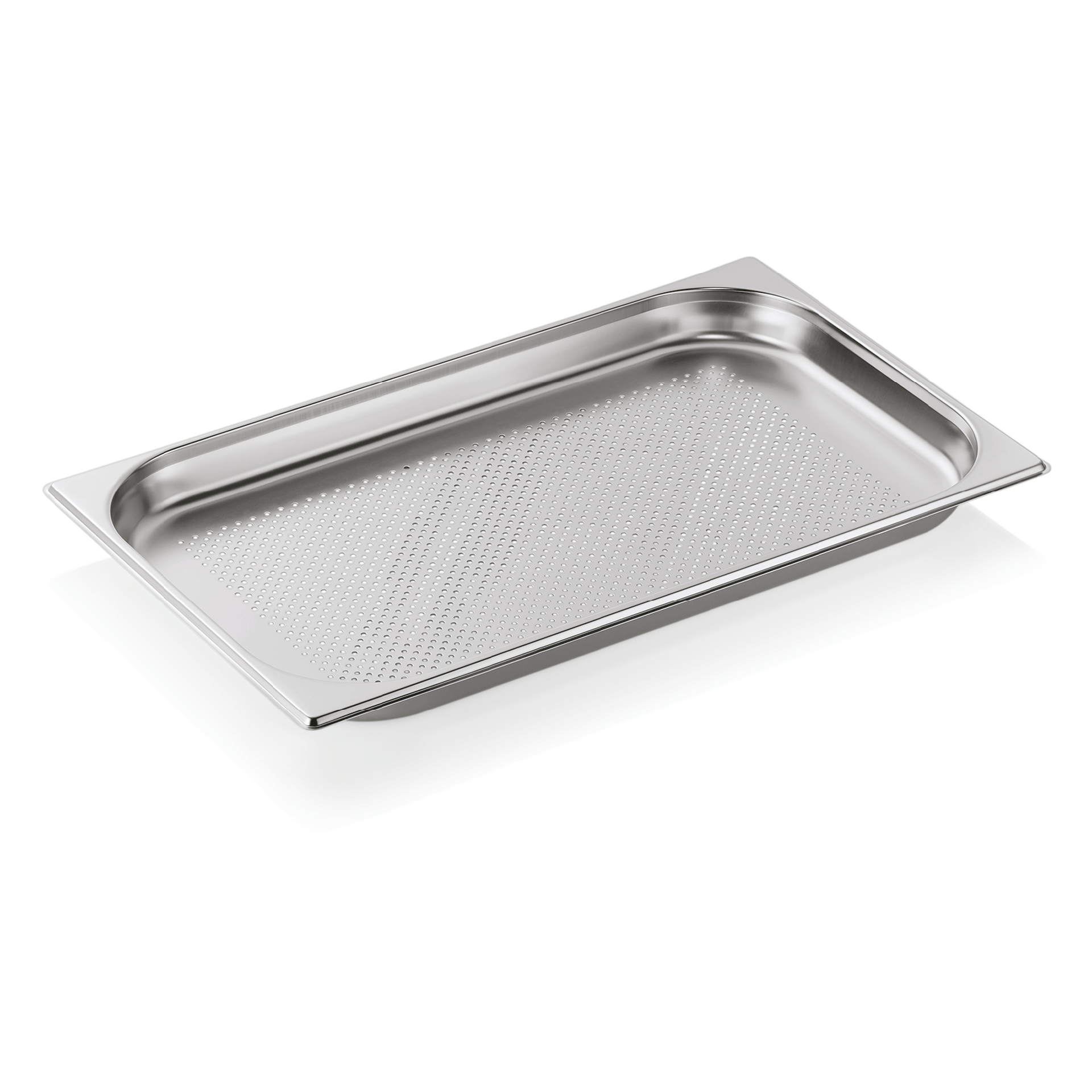 GN 1/1 container, bottom perforation, CNS - H 4cm (GN CORE series) GN 1/1 container, bottom perforation, CNS - H 4cm (GN CORE series)