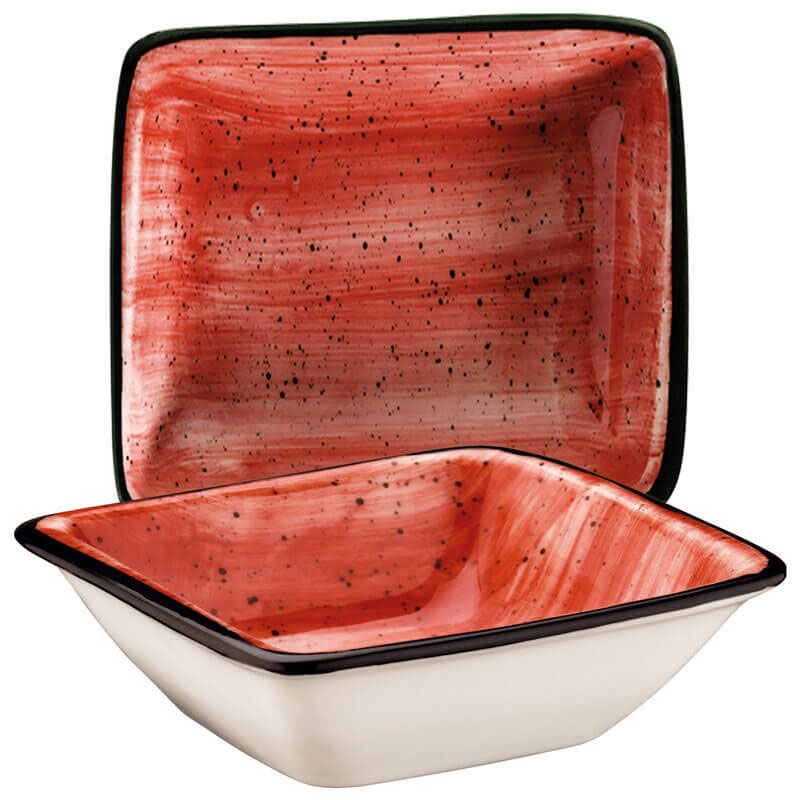 Bonna Aura Passion Moove Deep plate 19x17cm red - 12 pcs. Bonna Aura Passion Moove Deep plate 19x17cm red - 12 pcs.