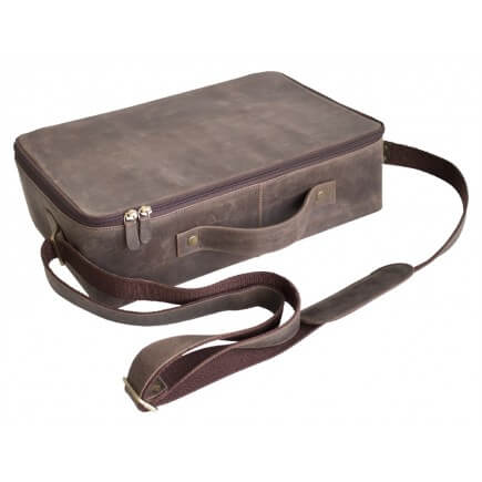 Bartender kit, Prime Bar - brown leather bag with bar tools (basic)