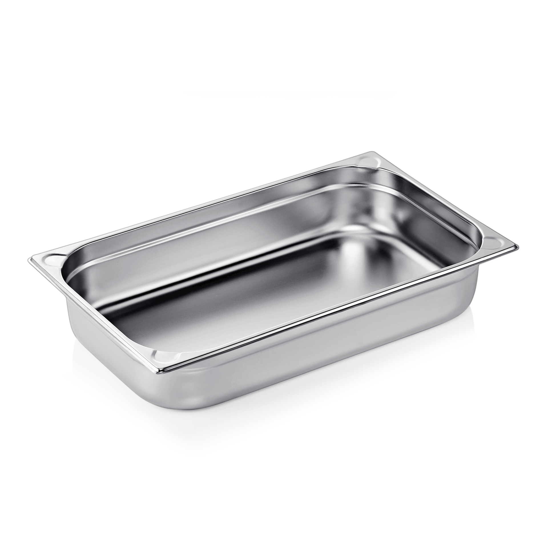 GN 1/1 container, U-shaped corners, CNS - H 10cm (GN CORE series)