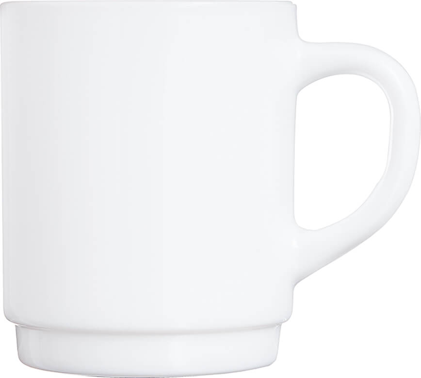 Stackable Mug white, Luminarc - 290ml (12 pcs.)