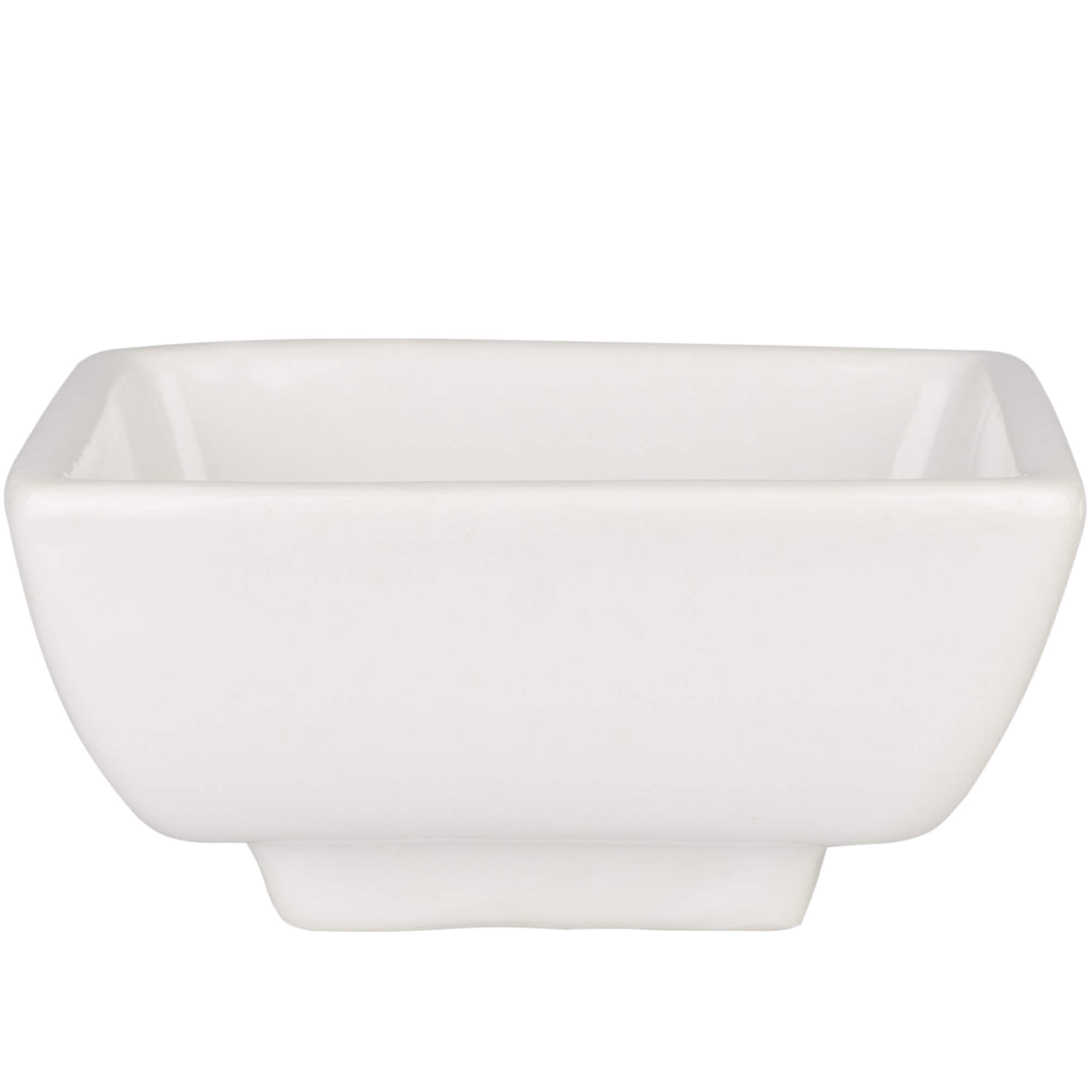 Dip bowl square, porcelain, white - 7x7x4cm