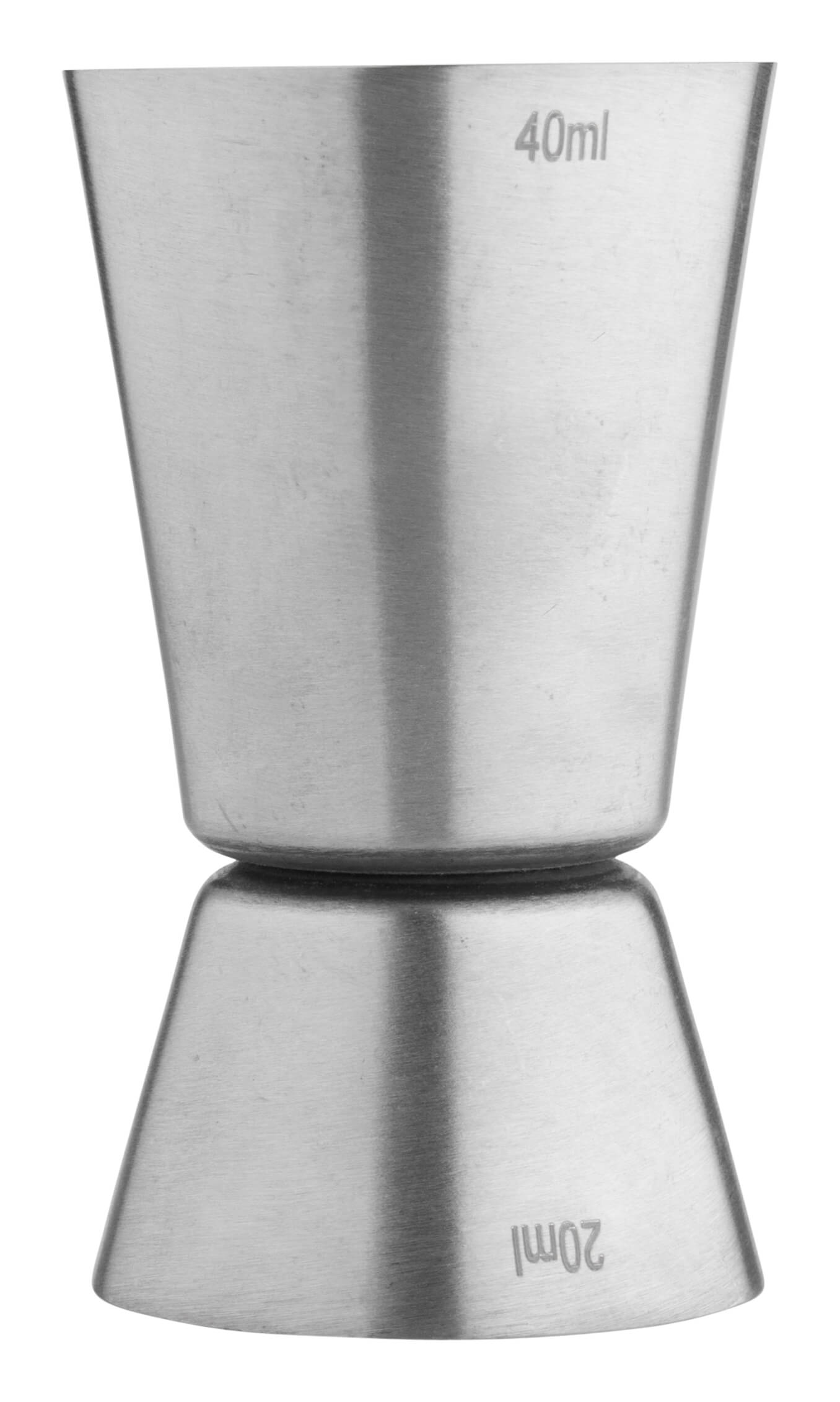 Double jigger, brushed - stainless steel (20/40ml)