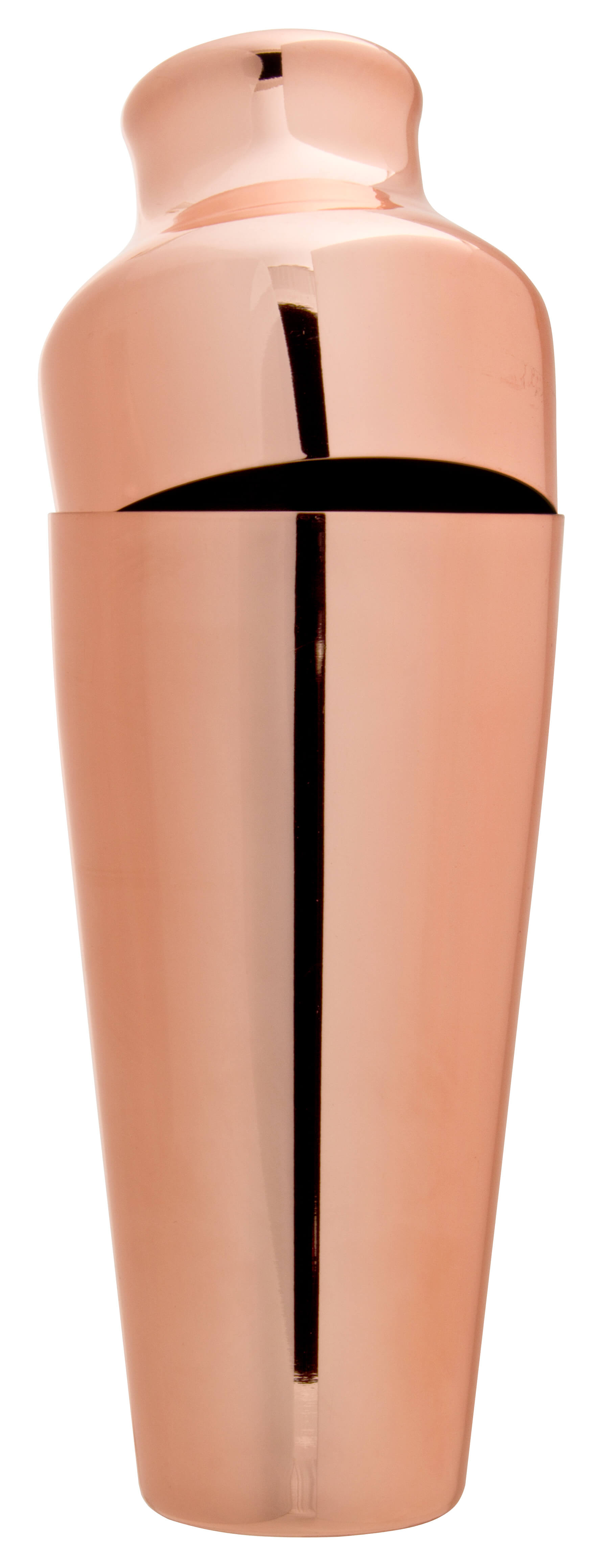 Cocktail Shaker Mezclar Art Deco, copper plated, twopartite (500ml)