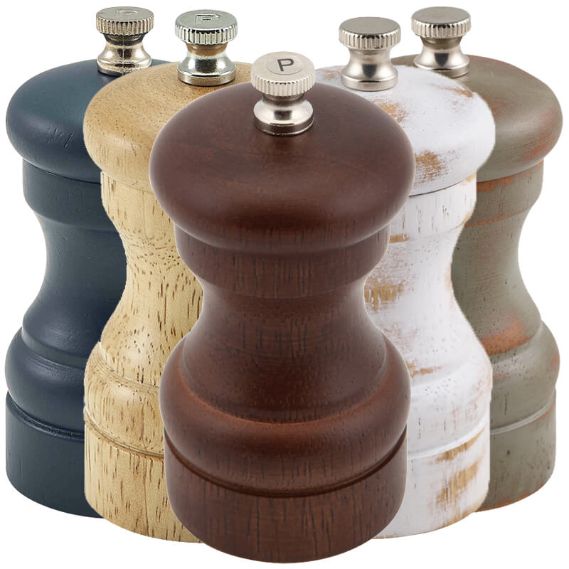Salt/Pepper Grinder, wood - various colors (10cm) Salt/Pepper Grinder, wood - various colors (10cm)