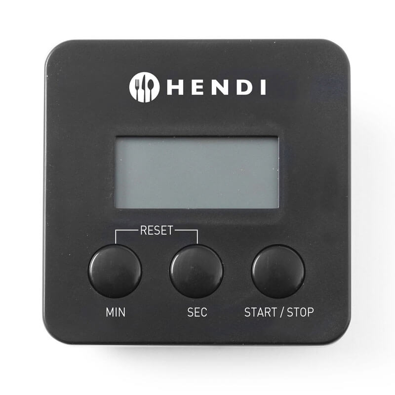 Digital kitchen timer with magnetic clip