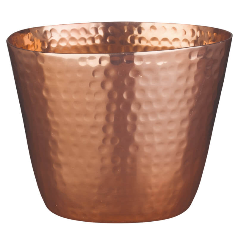 Wine cooler, aluminum copper-colored hammered - 20,5x14cm Wine cooler, aluminum copper-colored hammered - 20,5x14cm