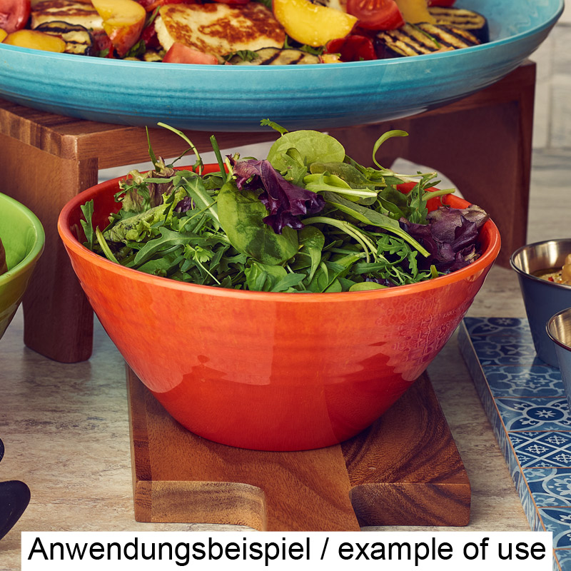 Melamine Bowl Casablanca, Orange Glazed - 1,6l / 20,5cm Melamine Bowl Casablanca, Orange Glazed - 1,6l / 20,5cm