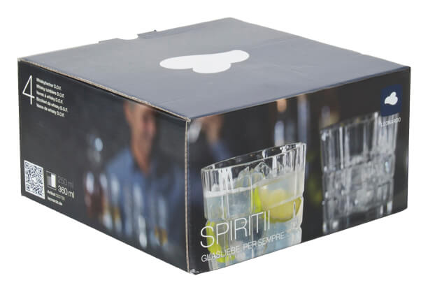 D.O.F. glass Spiritii, Leonardo - 360ml (4 pcs.)