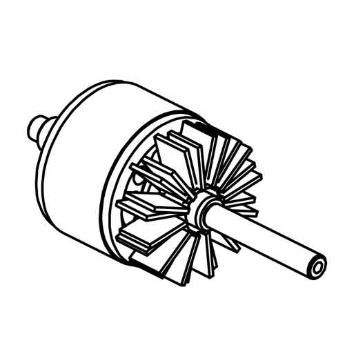 09325 - Santos #9 - Complete rotor with fan (before 2011)