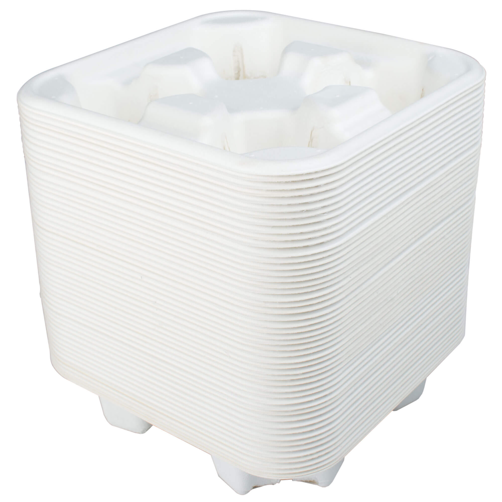 Tray 'Quattro', sugar cane - for 4 cups (50 pcs.)