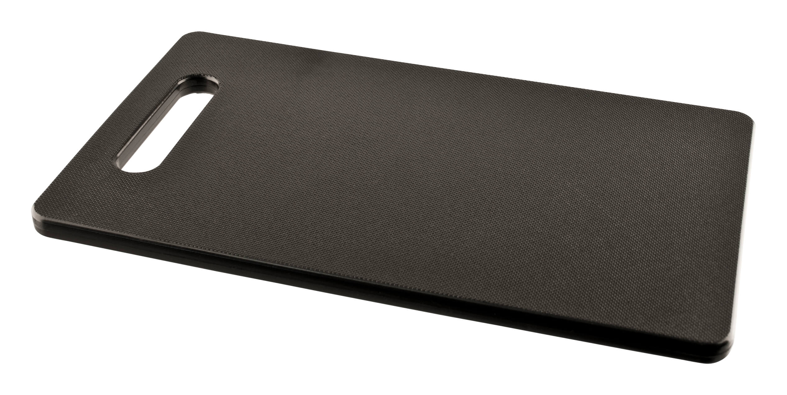 Cutting board with handle, polyethylene black - 25x15x1cm