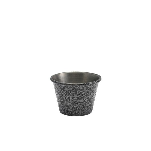 Ramekin, hammered stainless steel, vintage silver-colored - 5,7x4cm (24 pcs.)