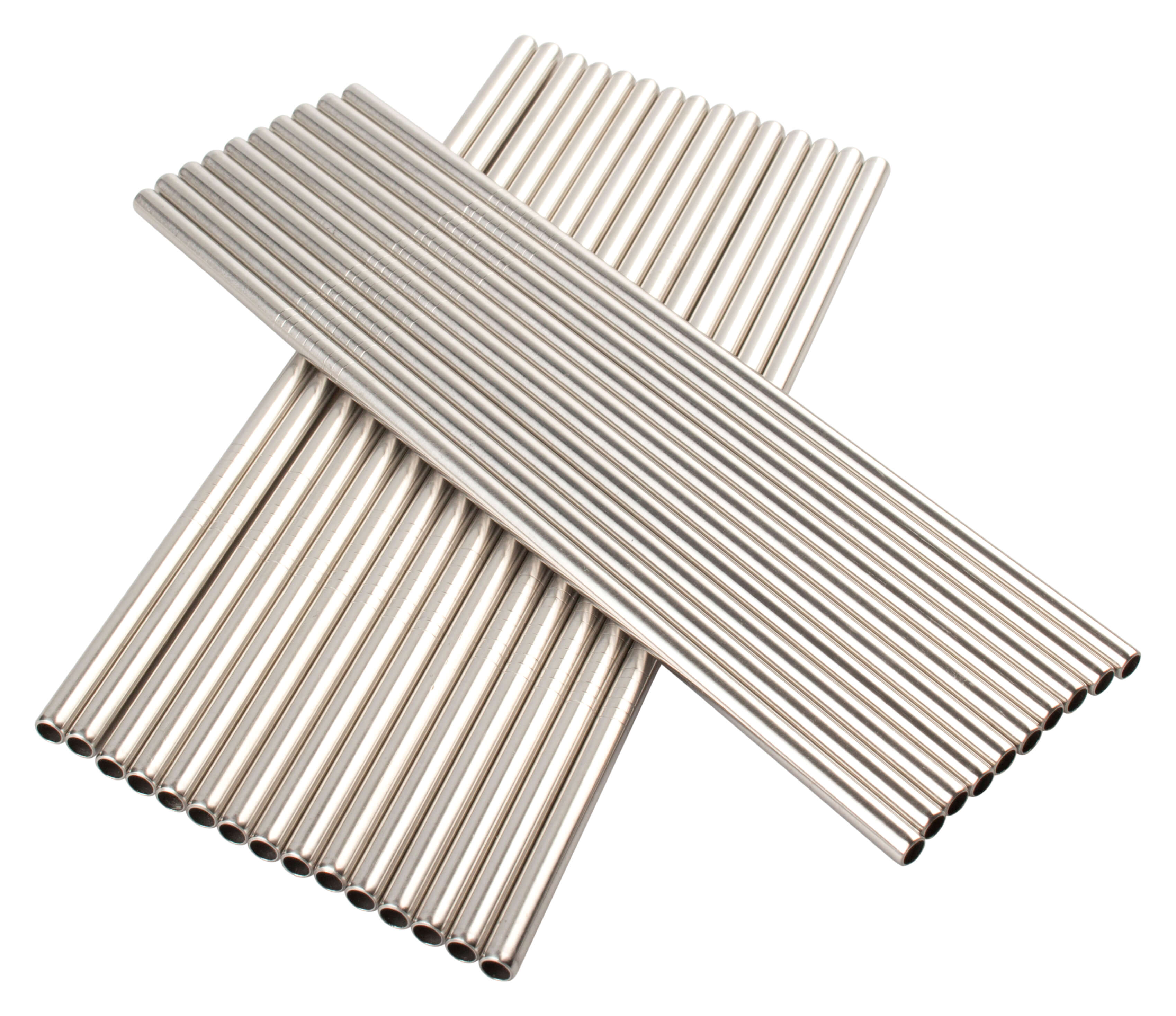 Drinking straws, stainless steel (6x210mm) - 25 pcs.