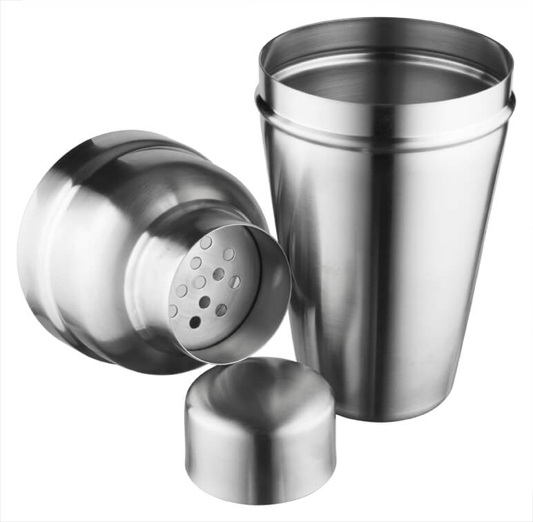 Cocktail shaker, BAR AID, dull stainless steel, tripartite (500ml)