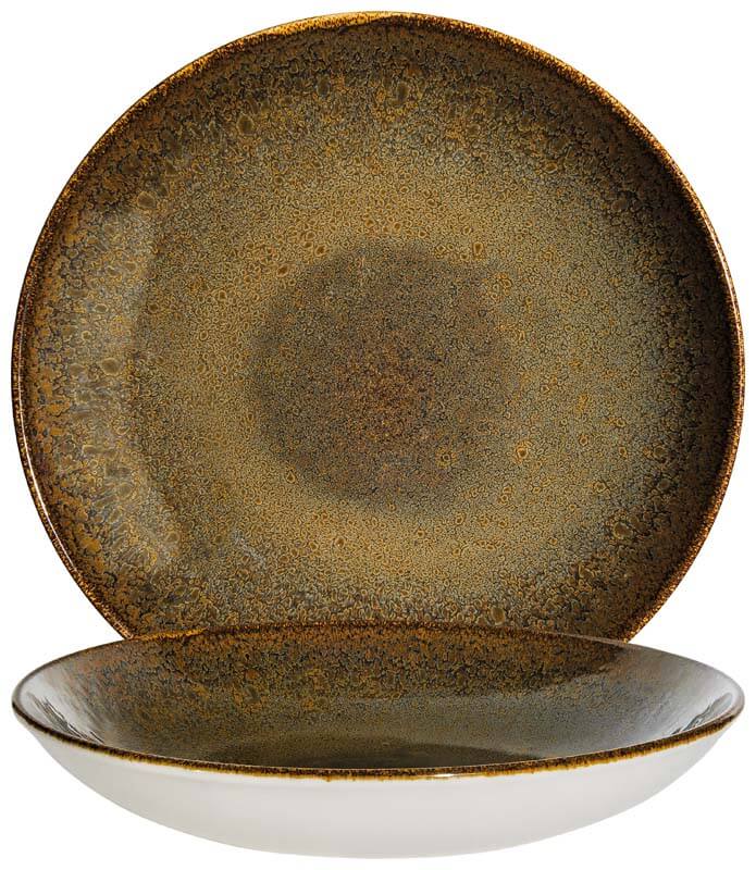 Bonna Ore Tierra Bloom Deep plate 25cm, 130cl brown - 6 pcs. Bonna Ore Tierra Bloom Deep plate 25cm, 130cl brown - 6 pcs.