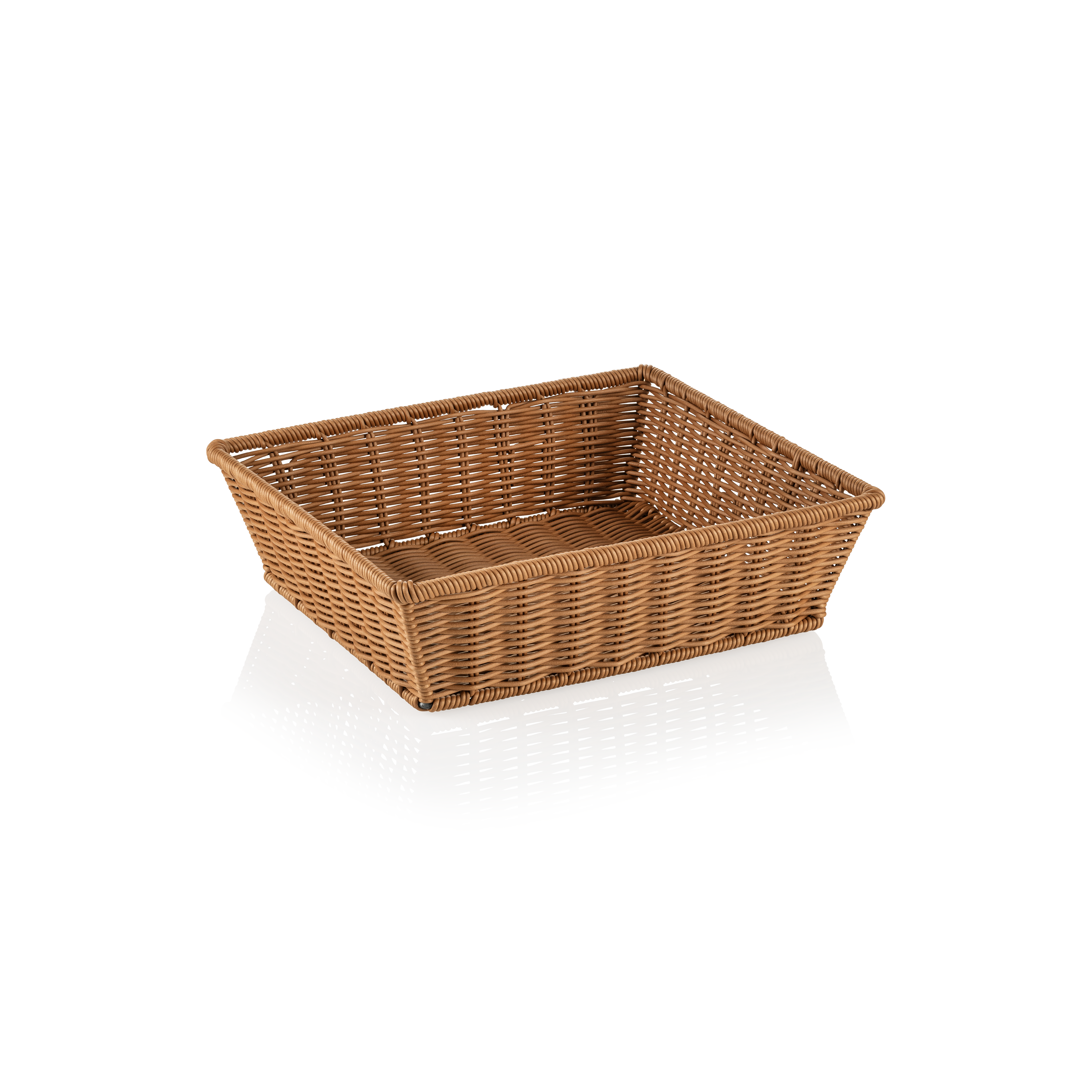 Polypropylene basket, 35,5x32,5x10cm (GN 2/3) - beige