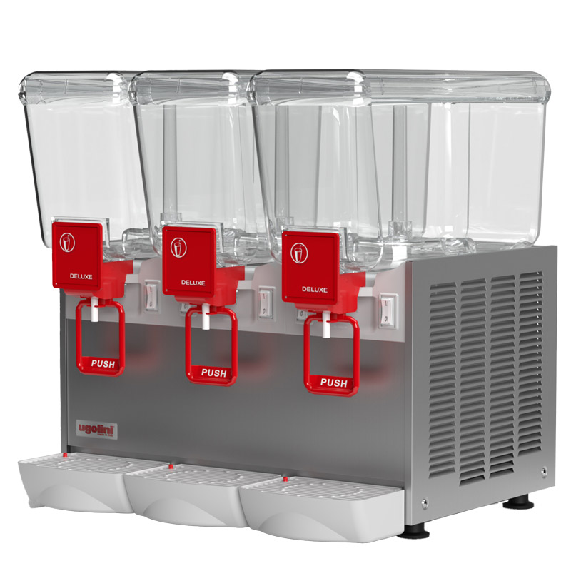Arctic Deluxe 12/3 S cold beverage dispenser – 3 x 12 liters, carbonation system Arctic Deluxe 12/3 S cold beverage dispenser – 3 x 12 liters, carbonation system