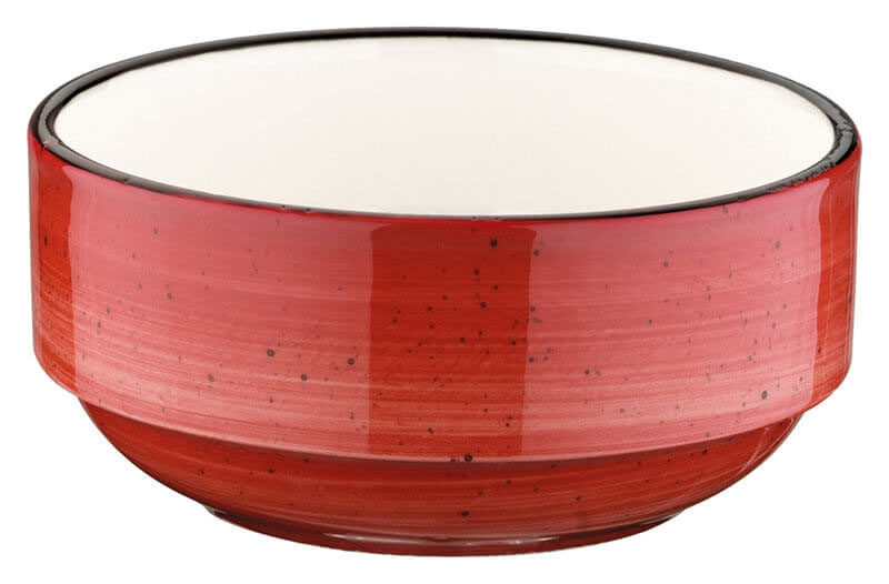 Bonna Aura Passion Banquet Stackable bowl 12cm red - 12 pcs. Bonna Aura Passion Banquet Stackable bowl 12cm red - 12 pcs.