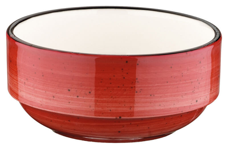 Bonna Aura Passion Banquet Stackable bowl 14cm red - 12 pcs. Bonna Aura Passion Banquet Stackable bowl 14cm red - 12 pcs.