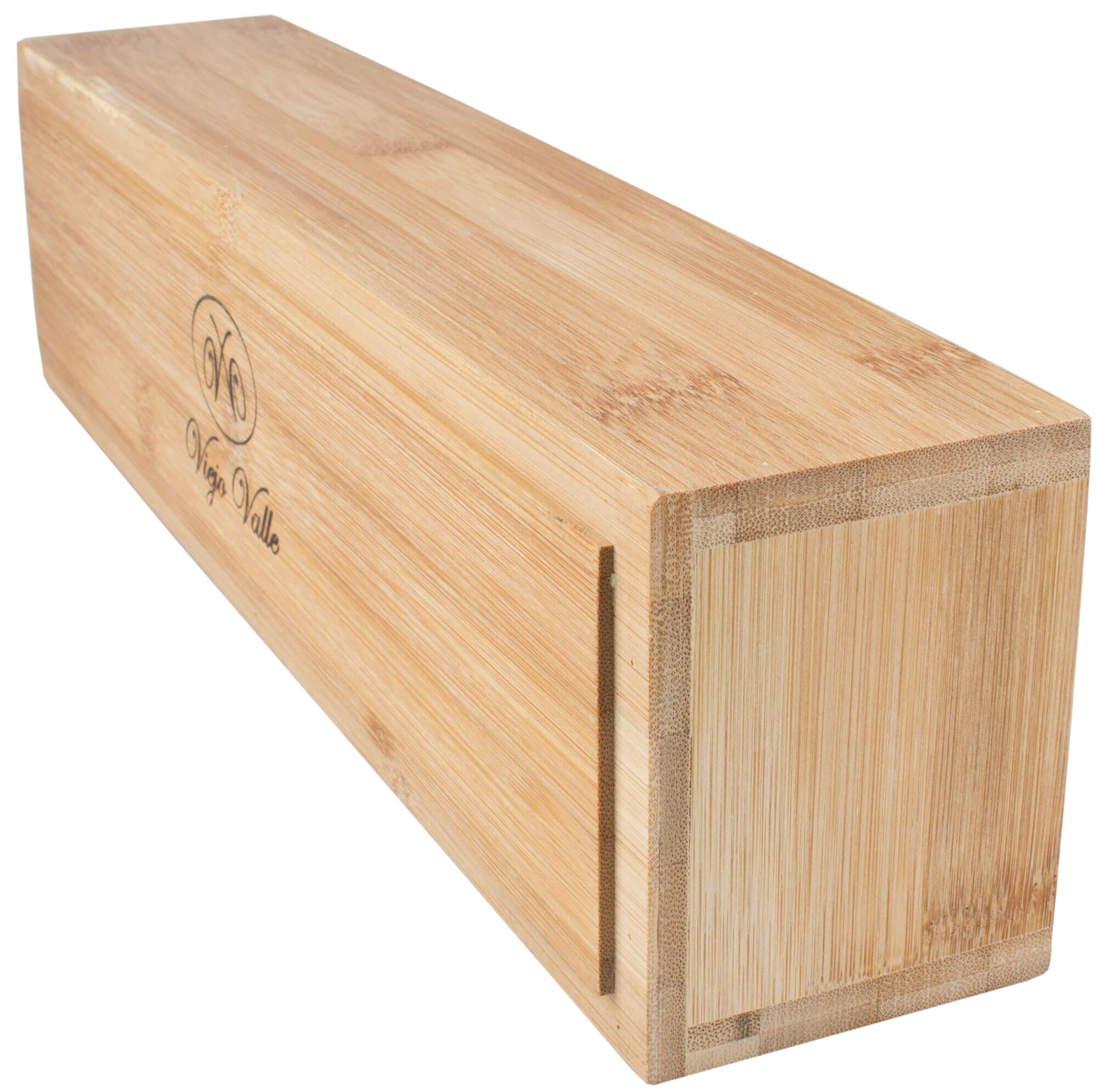 Bamboo box with compartments - 39x10x8cm