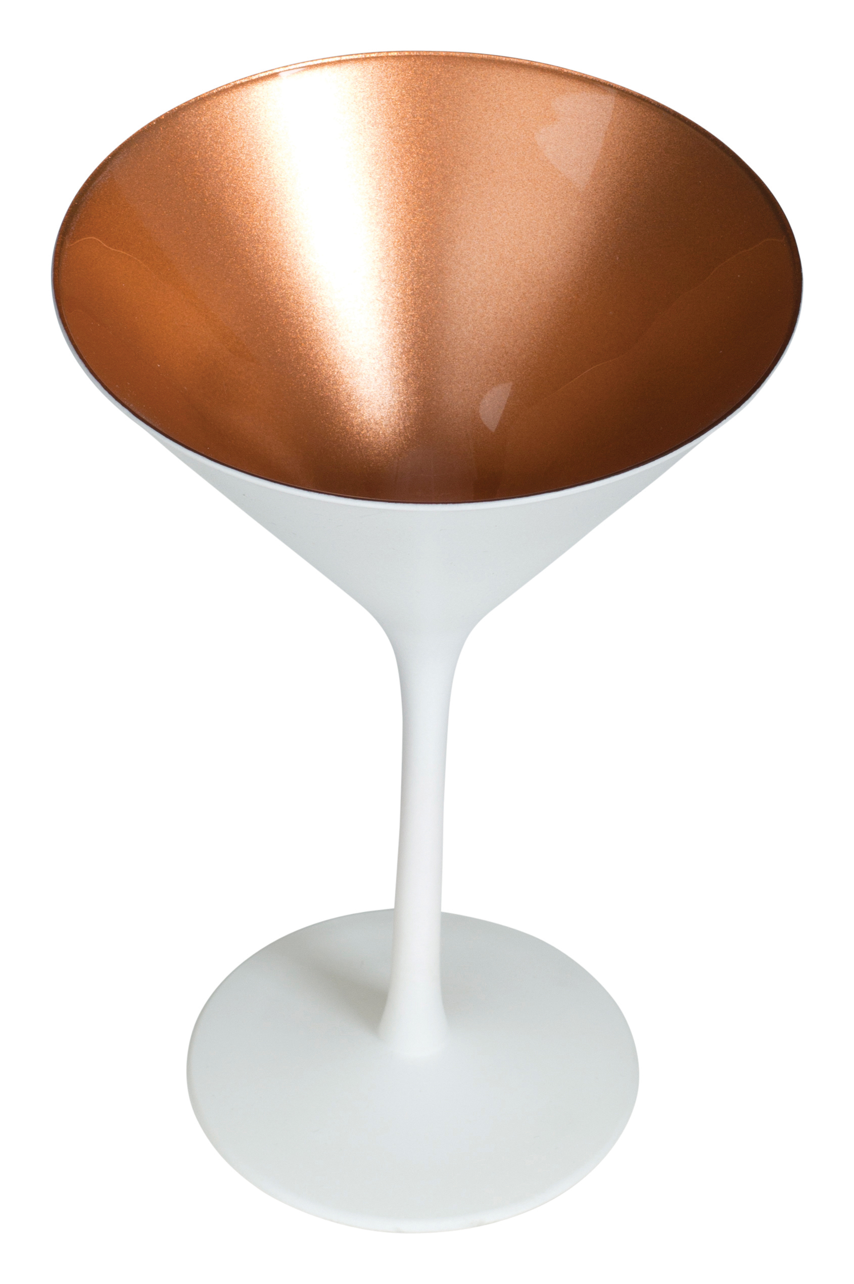 Martini glass, matt white/bronze, Elements Stölzle - 240ml
