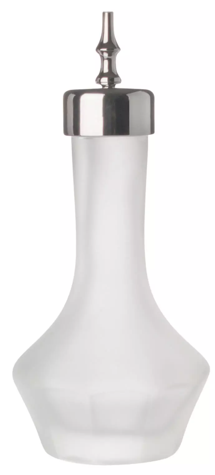 Bitters bottle frosted, Prime Bar, silver-colored lid - 30ml Bitters bottle frosted, Prime Bar, silver-colored lid - 30ml
