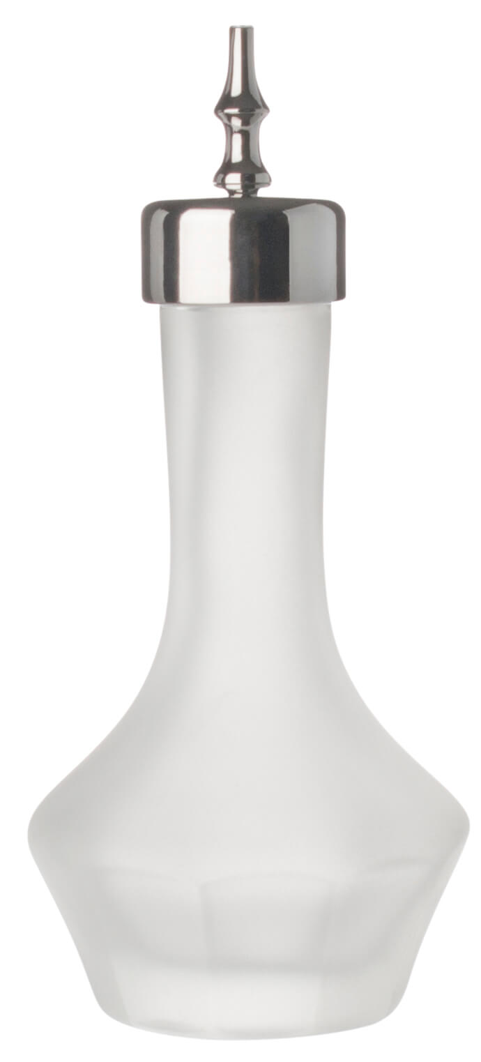 Bitters bottle frosted, Prime Bar, silver-colored lid - 30ml